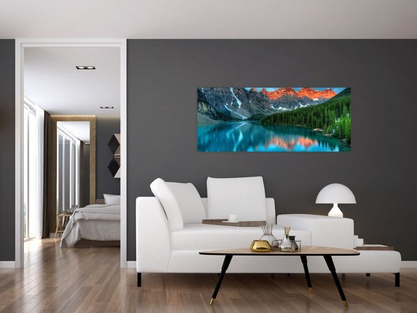 Slika tirkiznog jezera (120x50 cm)