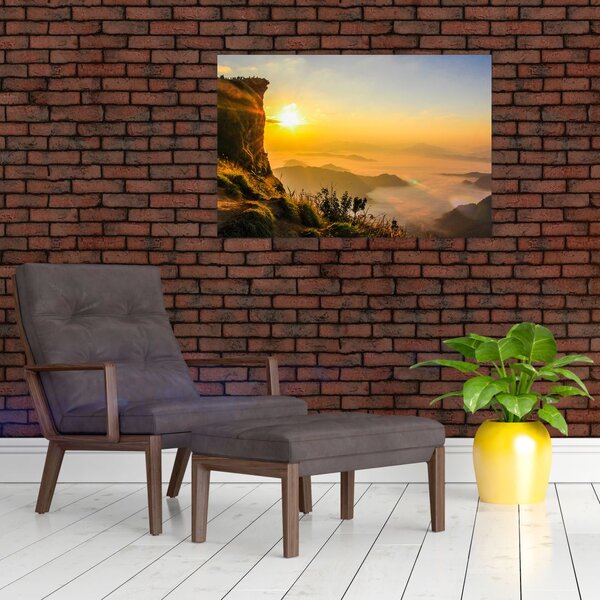 Slika doline u jutarnjoj magli (90x60 cm)