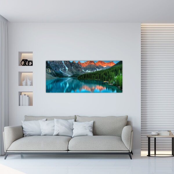 Slika tirkiznog jezera (120x50 cm)