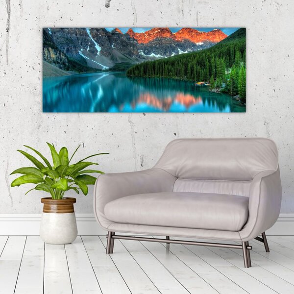 Slika tirkiznog jezera (120x50 cm)