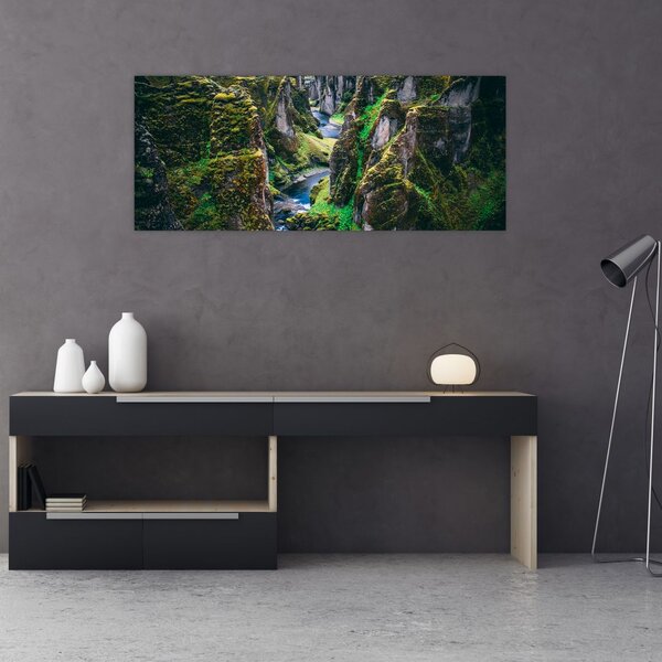 Slika - Rijeka u kamenoj dolini (120x50 cm)