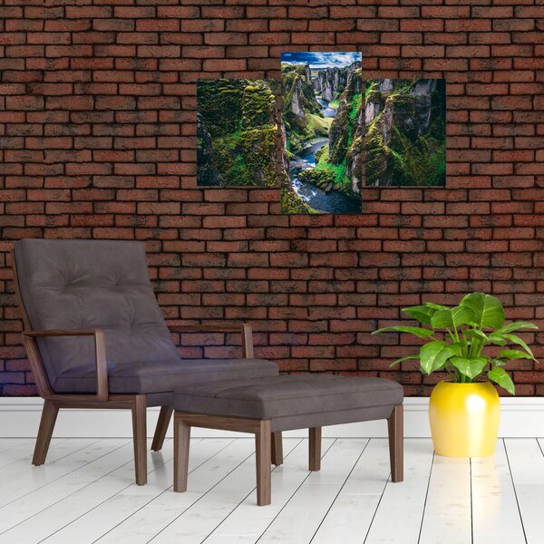 Slika - Rijeka u kamenoj dolini (90x60 cm)
