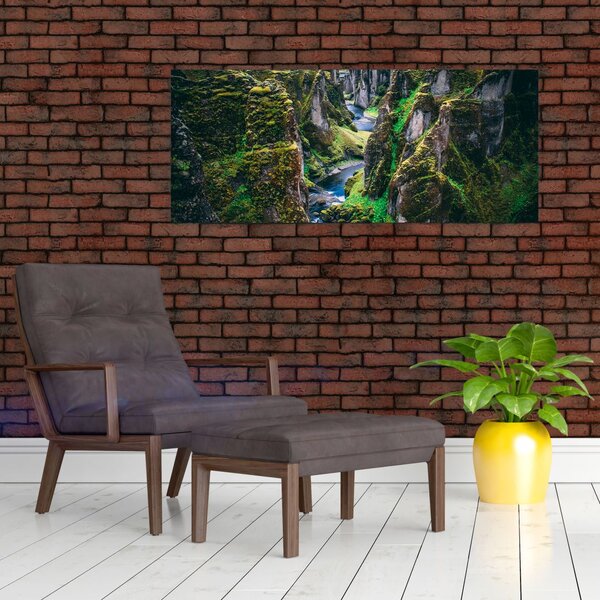 Slika - Rijeka u kamenoj dolini (120x50 cm)