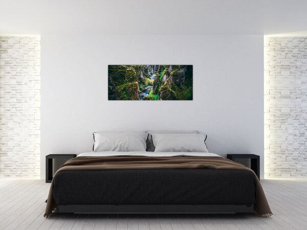 Slika - Rijeka u kamenoj dolini (120x50 cm)