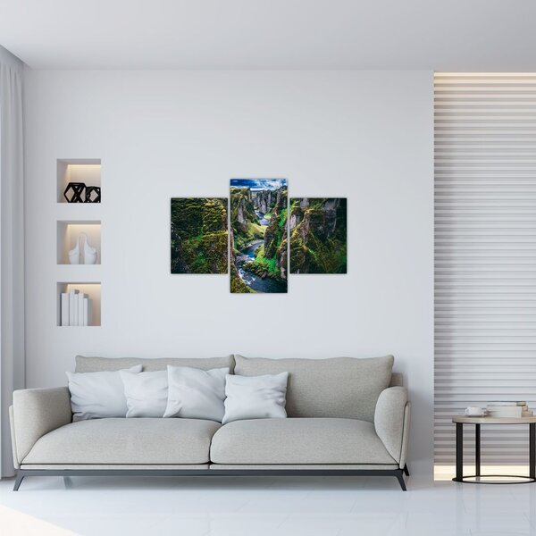 Slika - Rijeka u kamenoj dolini (90x60 cm)