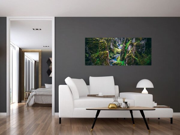 Slika - Rijeka u kamenoj dolini (120x50 cm)