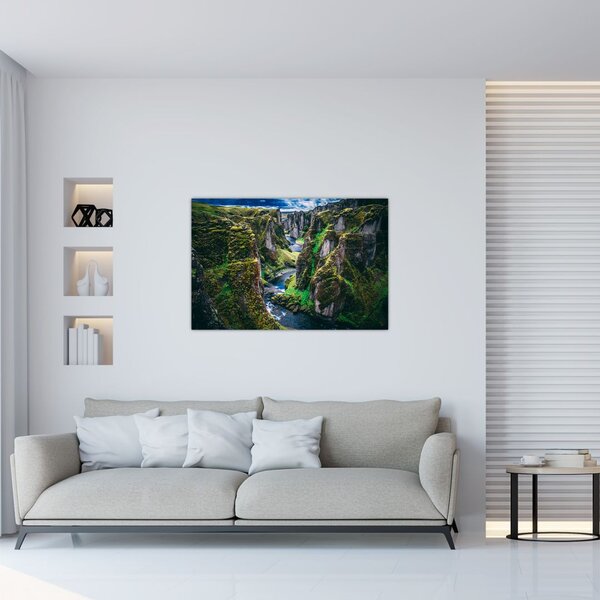 Slika - Rijeka u kamenoj dolini (90x60 cm)