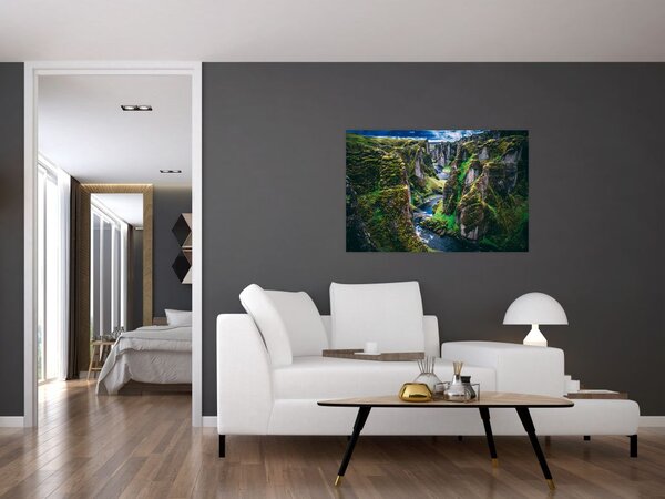 Slika - Rijeka u kamenoj dolini (90x60 cm)