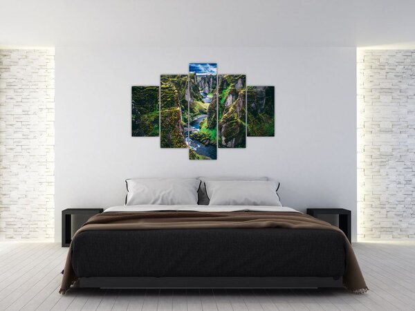 Slika - Rijeka u kamenoj dolini (150x105 cm)
