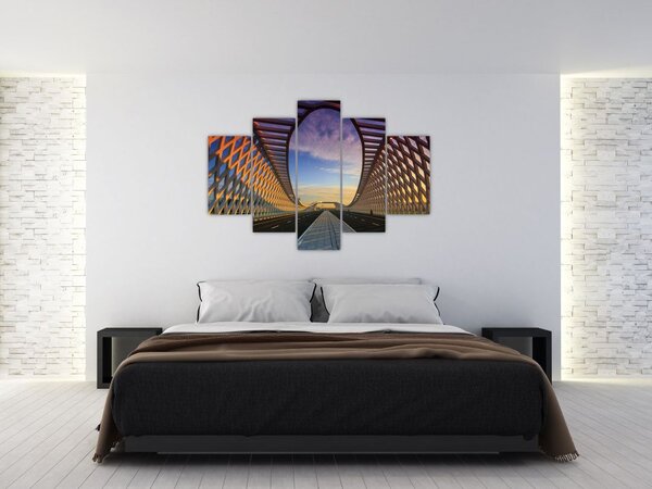 Slika moderne arhitekture mosta (150x105 cm)