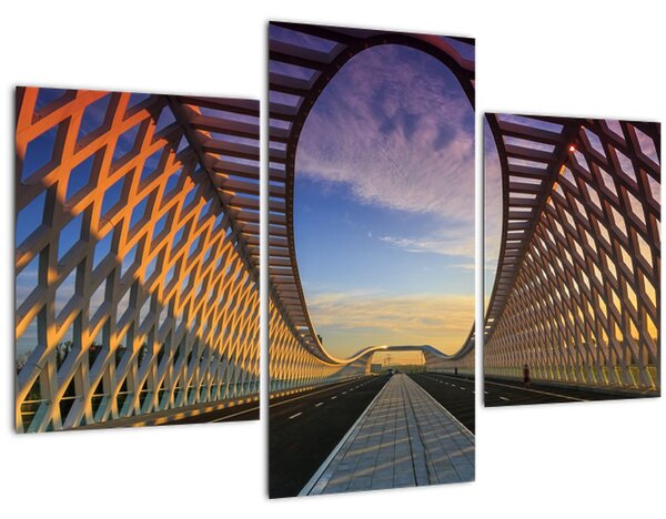 Slika moderne arhitekture mosta (90x60 cm)
