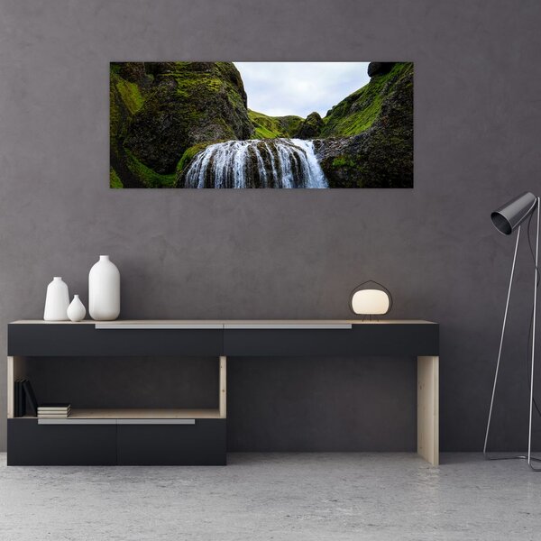 Slika litice sa slapom (120x50 cm)