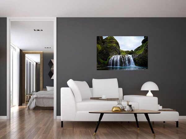 Slika litice sa slapom (90x60 cm)