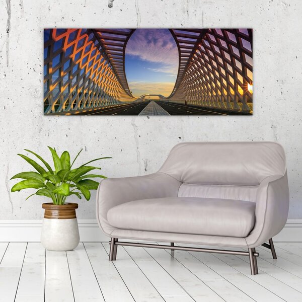 Slika moderne arhitekture mosta (120x50 cm)