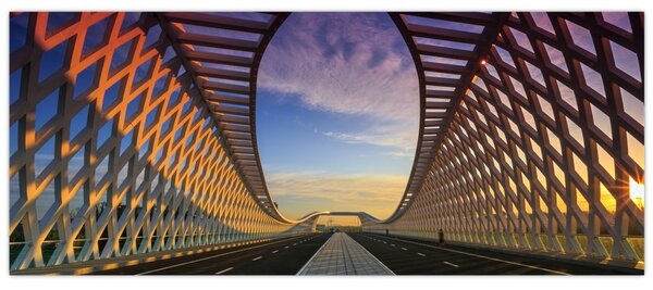 Slika moderne arhitekture mosta (120x50 cm)