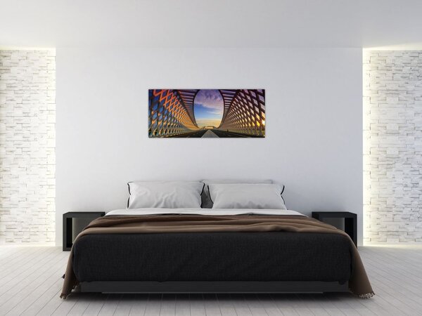 Slika moderne arhitekture mosta (120x50 cm)