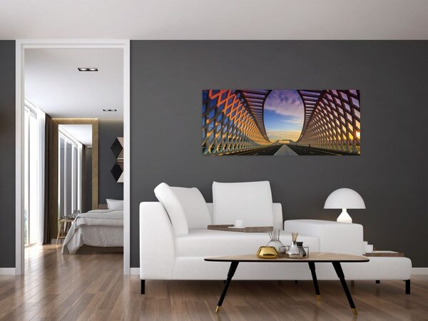 Slika moderne arhitekture mosta (120x50 cm)