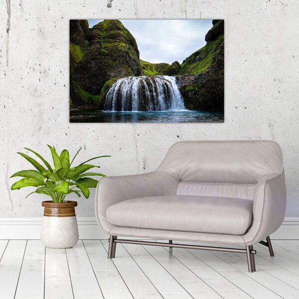 Slika litice sa slapom (90x60 cm)