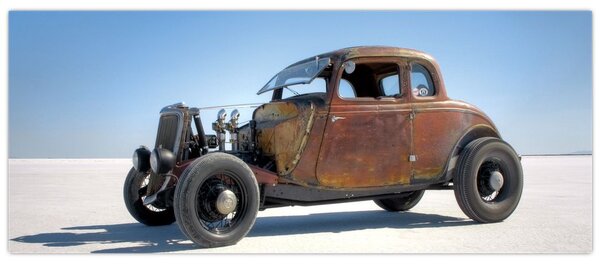 Slika automobila u pustinji (120x50 cm)