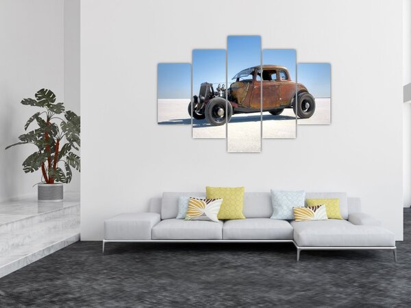 Slika automobila u pustinji (150x105 cm)
