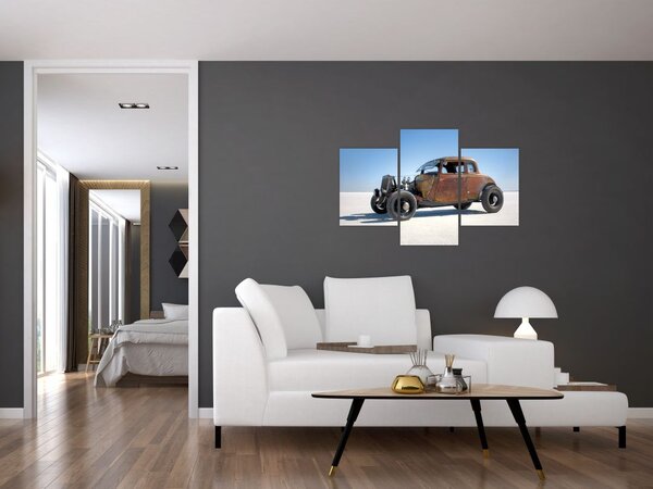 Slika automobila u pustinji (90x60 cm)