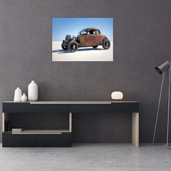 Slika automobila u pustinji (70x50 cm)