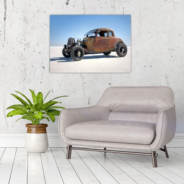 Slika automobila u pustinji (70x50 cm)