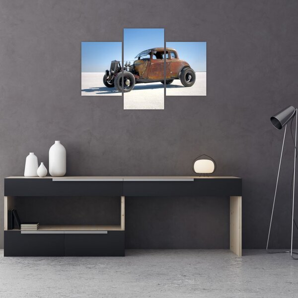 Slika automobila u pustinji (90x60 cm)