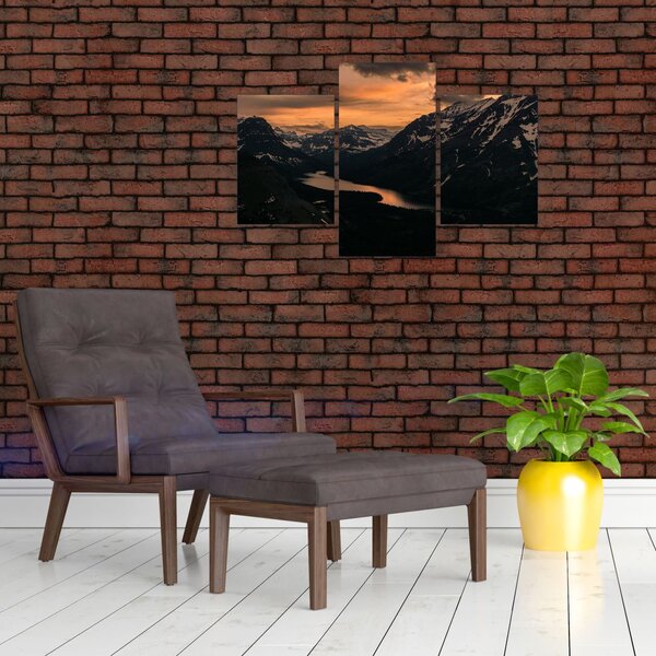 Slika jezera između planina (90x60 cm)