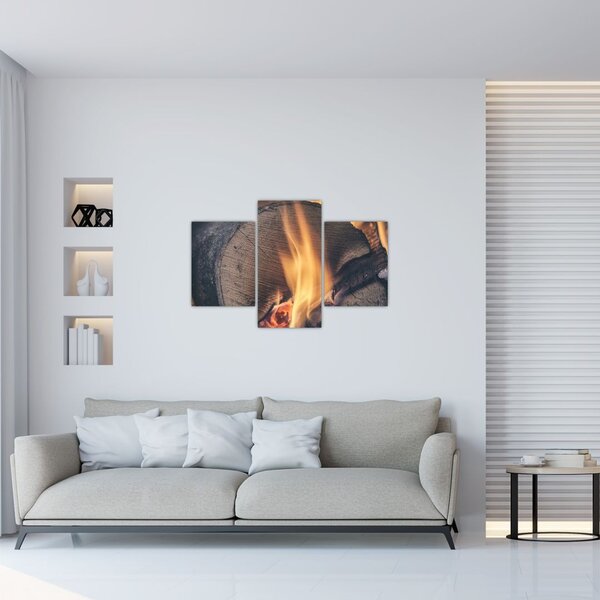 Slika drva koje gori (90x60 cm)