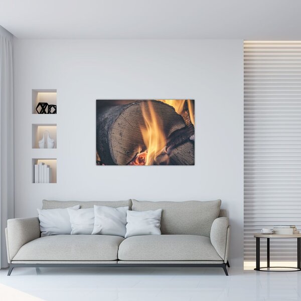 Slika drva koje gori (90x60 cm)