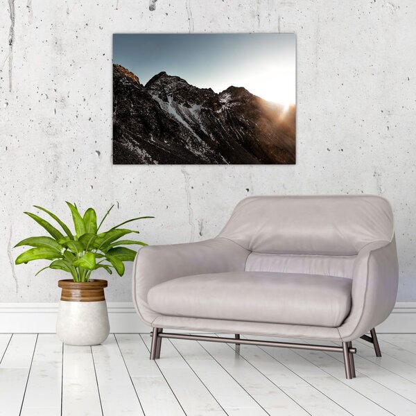 Slika stjenovitog planinskog lanca (70x50 cm)