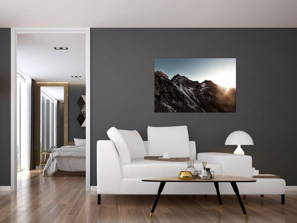 Slika stjenovitog planinskog lanca (90x60 cm)