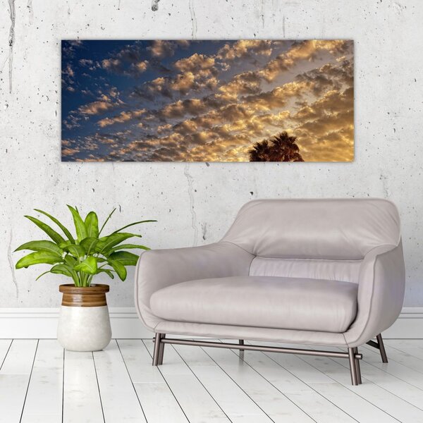 Slika - Palme među oblacima (120x50 cm)