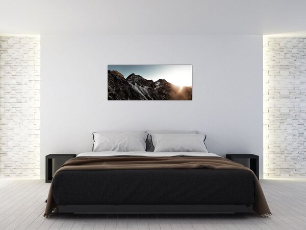 Slika stjenovitog planinskog lanca (120x50 cm)