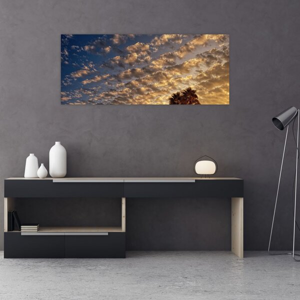 Slika - Palme među oblacima (120x50 cm)