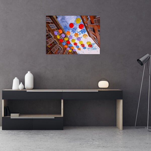 Slika šarenih kišobrana (70x50 cm)