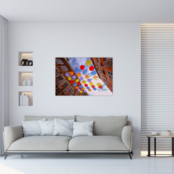 Slika šarenih kišobrana (90x60 cm)