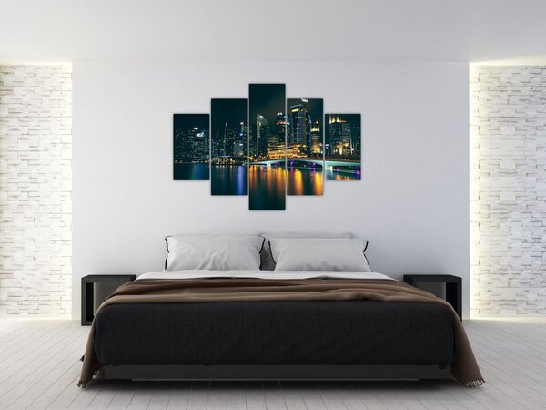 Slika noćnog Singapura (150x105 cm)