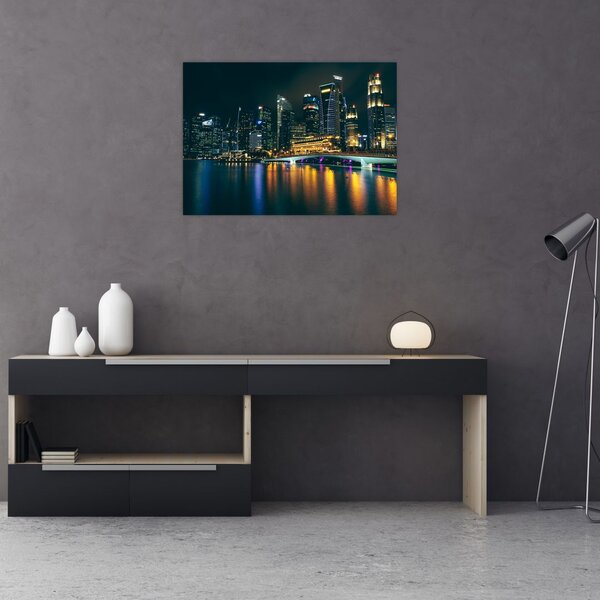 Slika noćnog Singapura (70x50 cm)