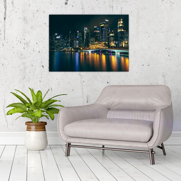 Slika noćnog Singapura (70x50 cm)