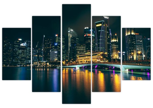 Slika noćnog Singapura (150x105 cm)