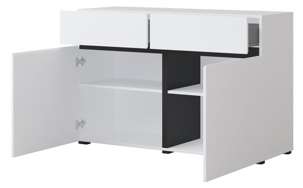 Komoda Crossroad W45 (crna + bijela)