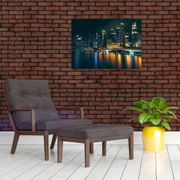 Slika noćnog Singapura (70x50 cm)