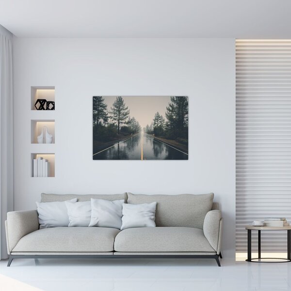 Slika ceste na kiši (90x60 cm)