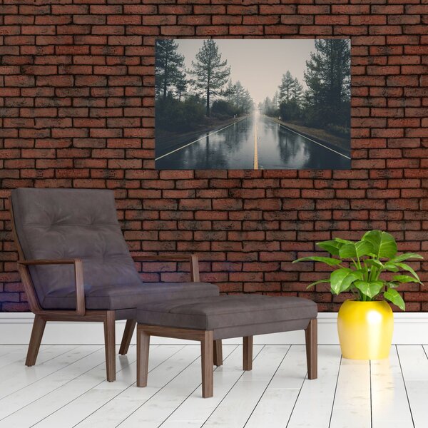Slika ceste na kiši (90x60 cm)