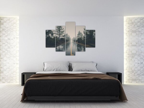 Slika ceste na kiši (150x105 cm)