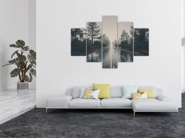 Slika ceste na kiši (150x105 cm)