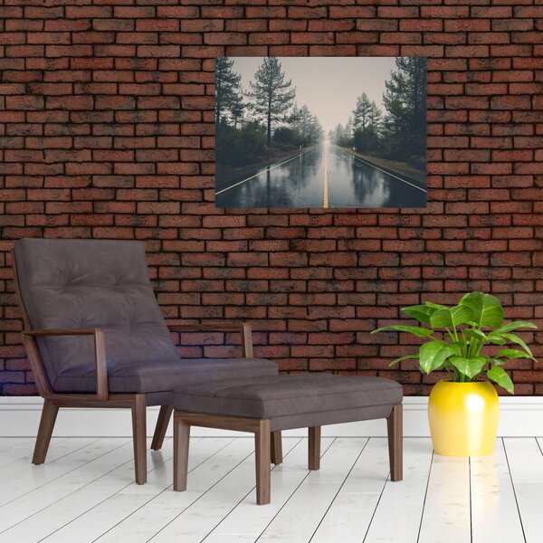 Slika ceste na kiši (70x50 cm)