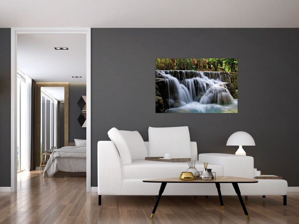 Slika vodopada u džungli (90x60 cm)